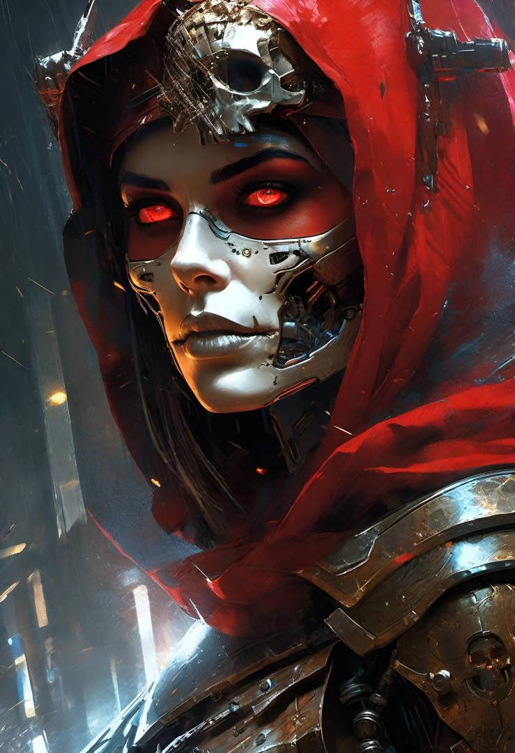 Little Red Riding Cyborg by IonicAI on DeviantArt