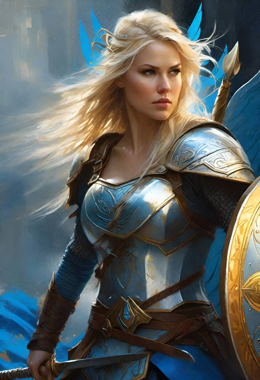 SHIELD-MAIDEN PORTRAIT – FOSHE ART