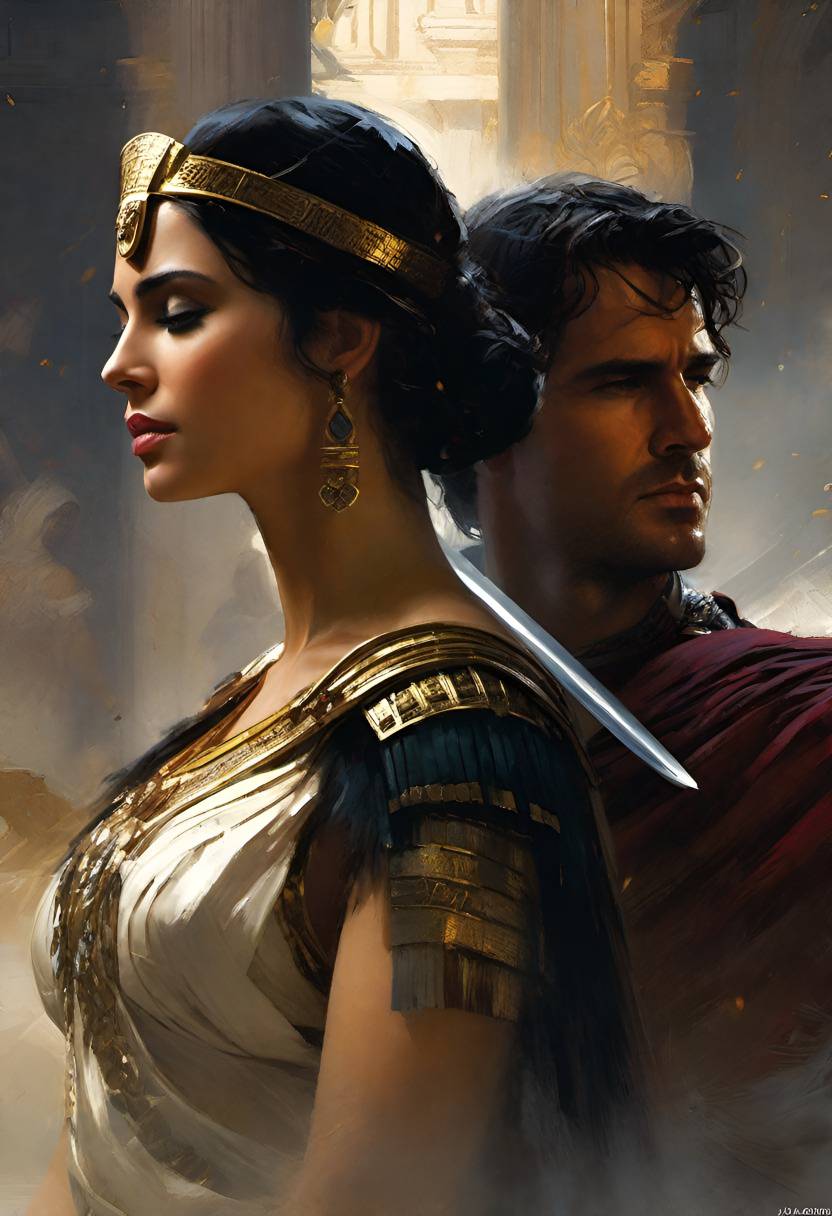 Cleopatra and Mark Anthony by IonicAI on DeviantArt