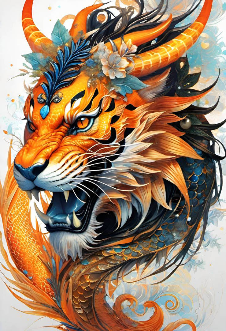 Tiger-Dragon by IonicAI on DeviantArt