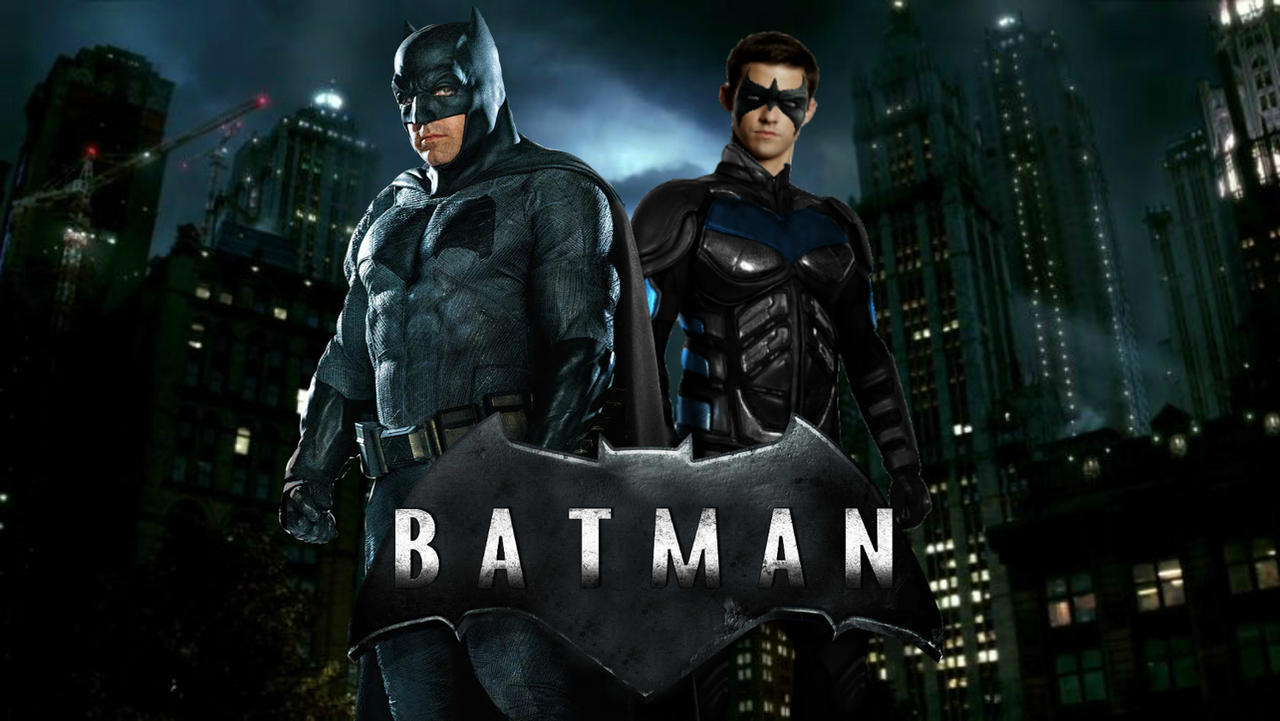 Batfleck Poster Batfleck Movie Poster Batman nd Nightwing by SavageComics on DeviantArt