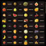 Pixel Fruit Collection