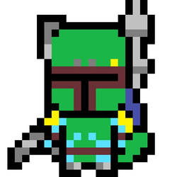 Pixel art - Boba Fett :D 