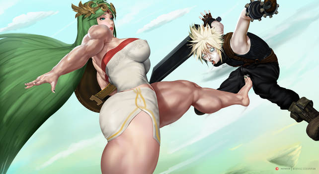 Palutena nonchalant low blow -N*de ver. on Patreon