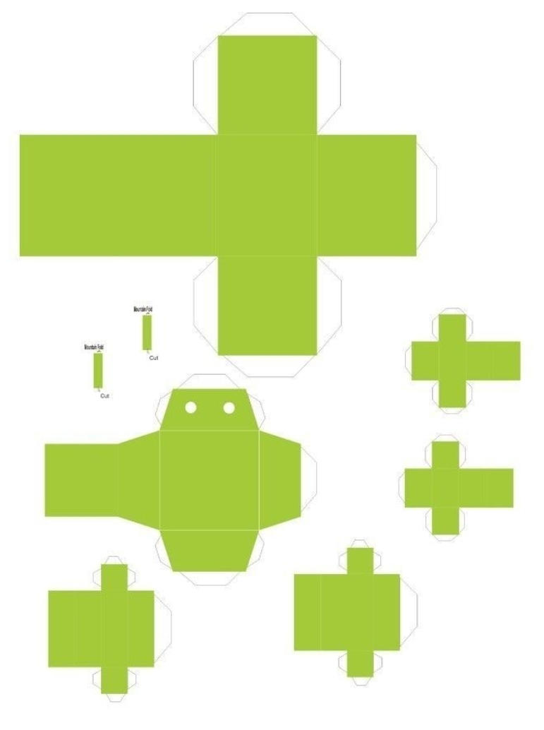 Android logo in papercraft by ErikaPenaloza on DeviantArt