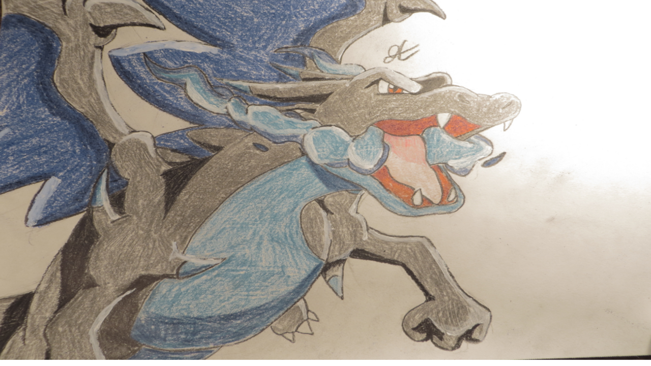 Mega Charizard X - Game Art by InkGladiator on DeviantArt