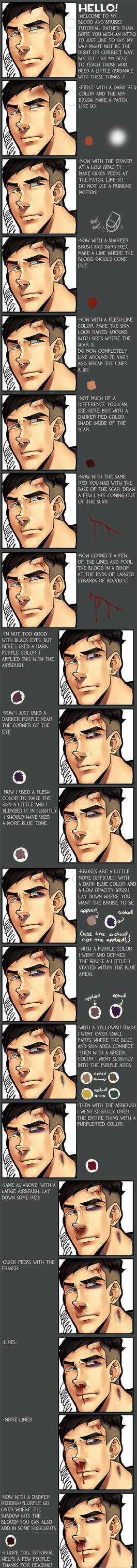 Blood and Bruises Tutorial by dust-bite