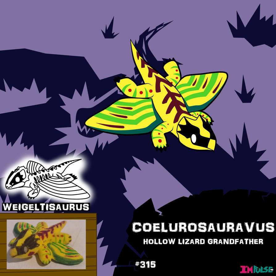 Coelurus Deviantart Coelurosauravus by IMPULSEimpact on DeviantArt