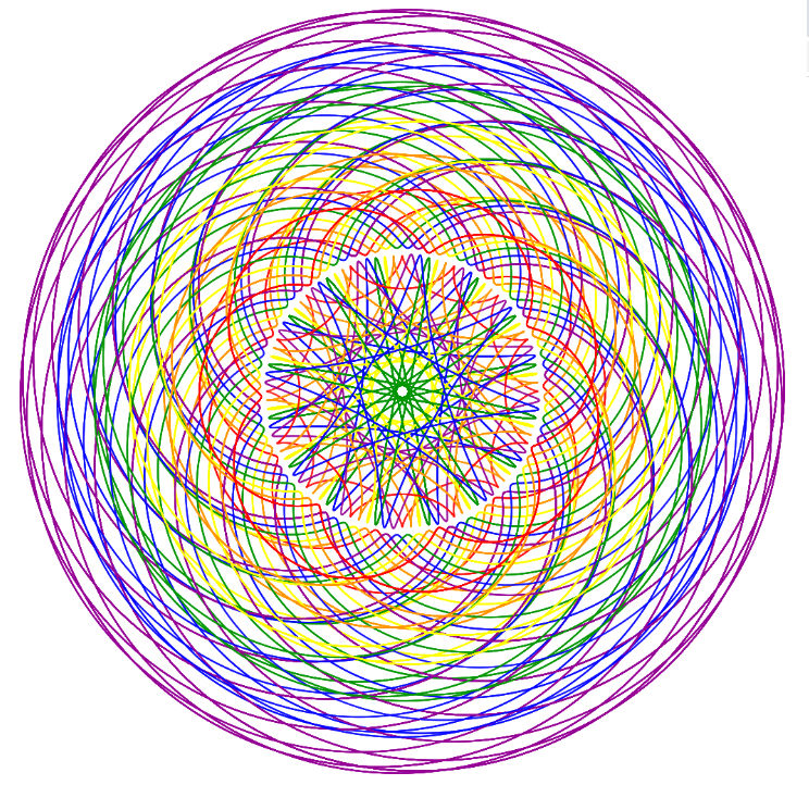Rainbow Spirograph Mandala In and out 1a by Neo322 on DeviantArt