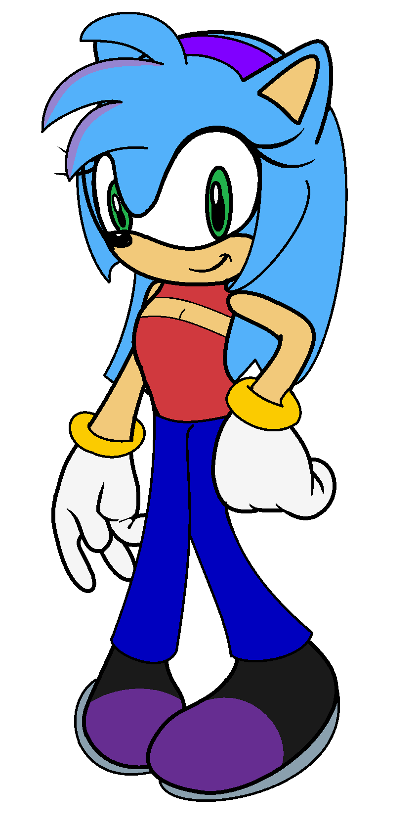 Blue the hedgehog New Look.