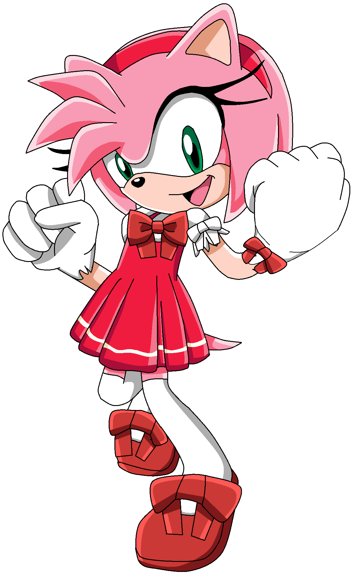 Sonic x Amy 3 Acrylic Charm - McAnime Art's Ko-fi Shop