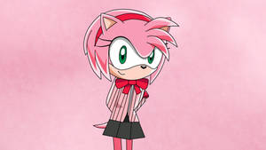Sonic X fan art - Amy Cosplay as Yukari