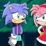 Sonic X OC picture - Blue meets Amy