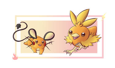 Dedenne and Torchic