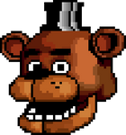 (OLD VERSION) Freddy Fazbear head Pixel Art