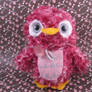 Pink Owl with Swarovski Charm