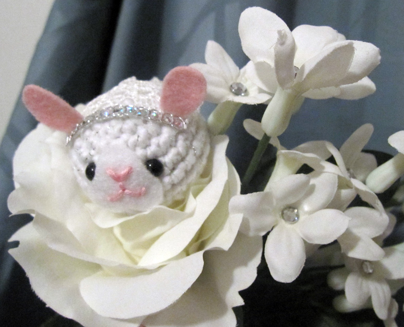 Bride Bunny in Flower