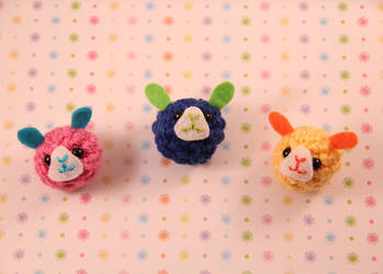 Amigurumi Bunny Magnet Set