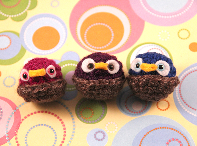 Amigurumi Owl Magnet Set