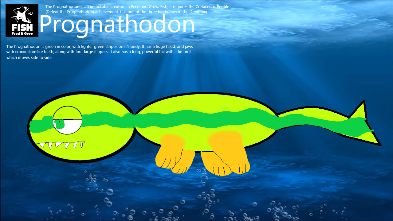 Feed and grow fish: Prognathodon by TrevorHendersonFan8 on DeviantArt