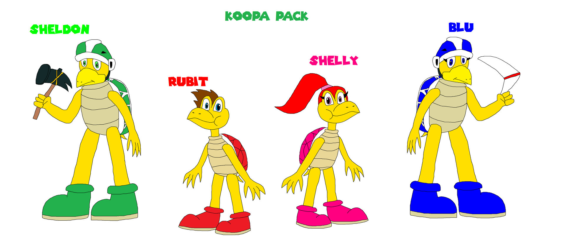 Koopa Variants Super Mario: Koopa Pack by usermicko on DeviantArt