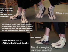 Wip fursuit feet update