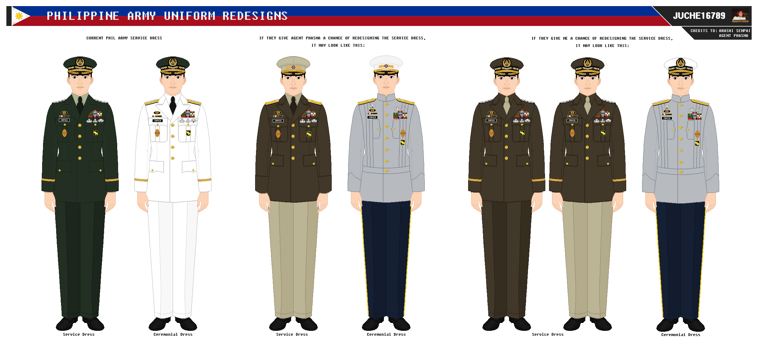 Philippine Army Uniform Redesigns by Juche16789 on DeviantArt