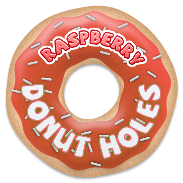 Raspberry Donut Holes by Echilon