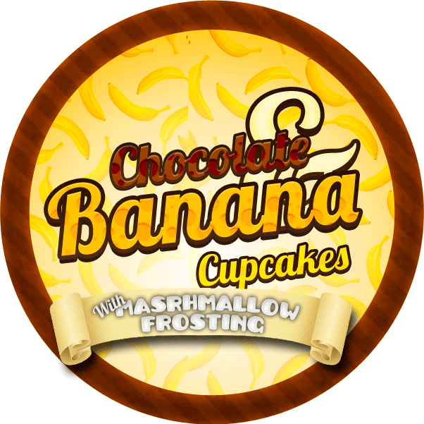 Chocolate Banana Marshmallow Cupcakes by Echilon