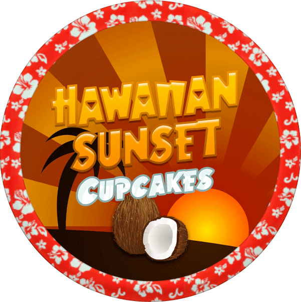 Hawaiian Sunset Cupcakes