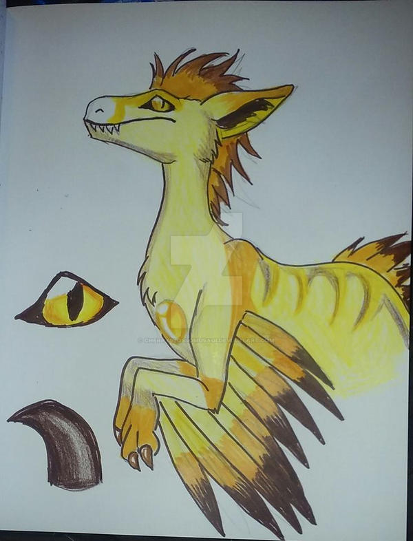 Gem Raptor - Amber by CherryBlossomUsagi on DeviantArt