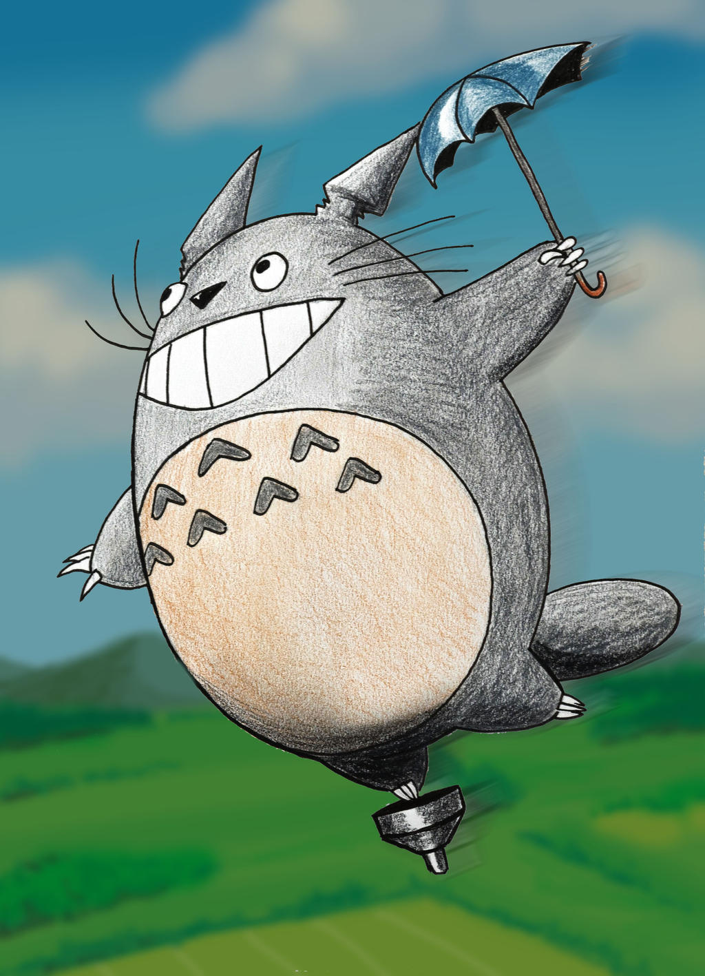 Totoro skyward