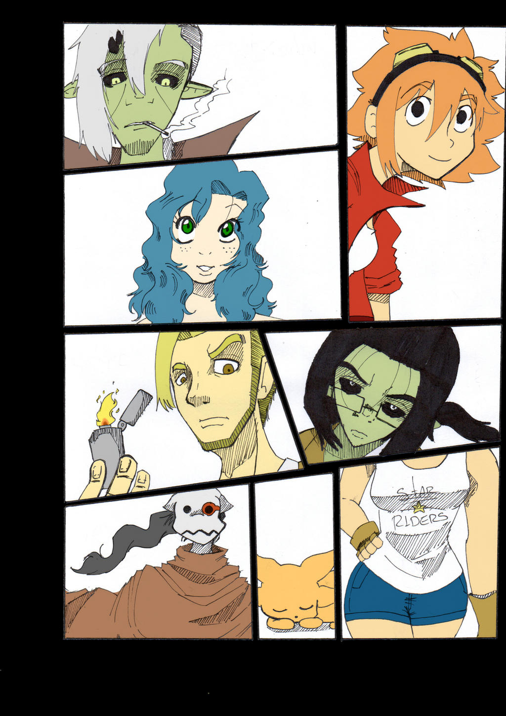 Star Riders Wallpaper Star Riders: the crew by watanabe-soske on DeviantArt