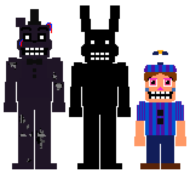 Adventure Fnaf 4 Minigame Characters by fnatirfan on DeviantArt