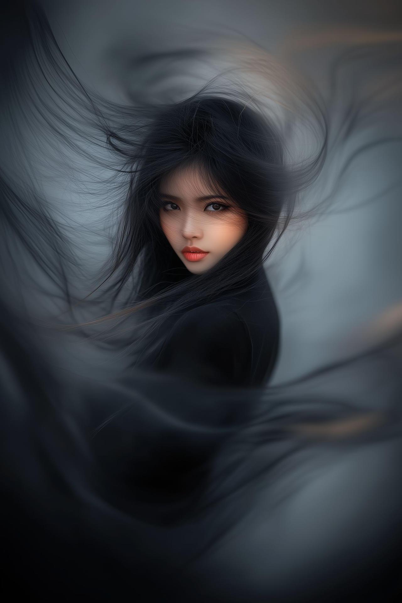 Wind Abstract Female Girl in a wind by AivarasGR on DeviantArt