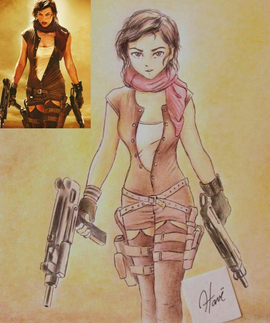 Alice (Resident Evil) Anime style by AntonioHave on DeviantArt Alice (Resident Evil) Anime style by AntonioHave on DeviantArt