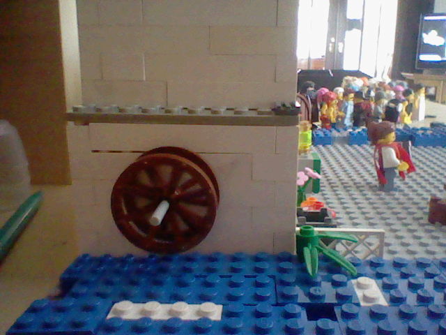 Side view of lego house