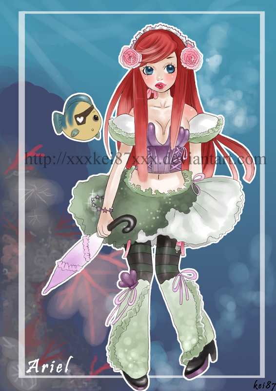 Disney's Ariel gothic lolita