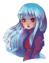 King of Fighters Kula Diamond Digital Painting