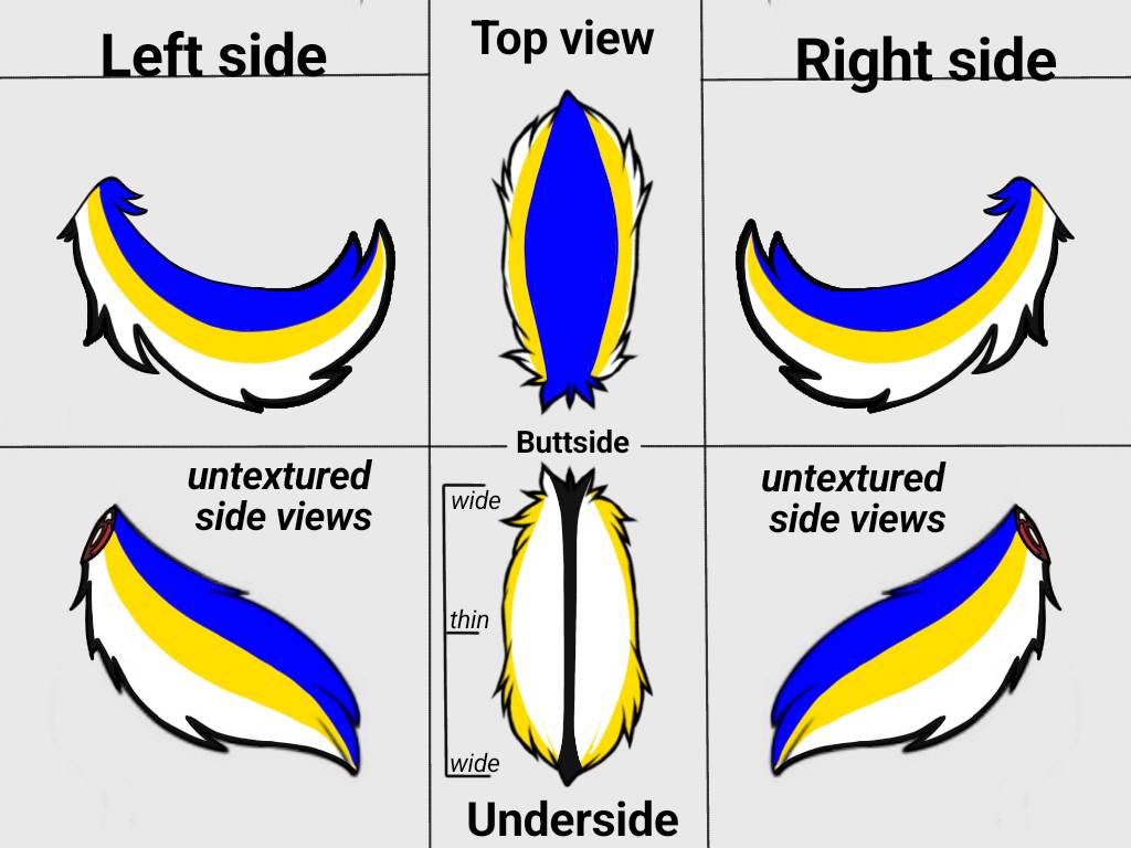 Tail Ref Tail ref sheet by SapphireRobin1 on DeviantArt