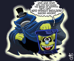Fozzie as the Hatbox Ghost