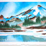 Rainier in Watercolor