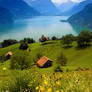 Swiss Farm on Lake Lucern