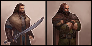 Style experiment with some dwarves :B