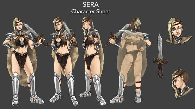 COMMISSION: Sera - Character Sheet for HikkiNeet