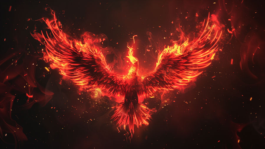 Phoenix Rising Flame The Rising Fire Phoenix by AntoraAssets on DeviantArt