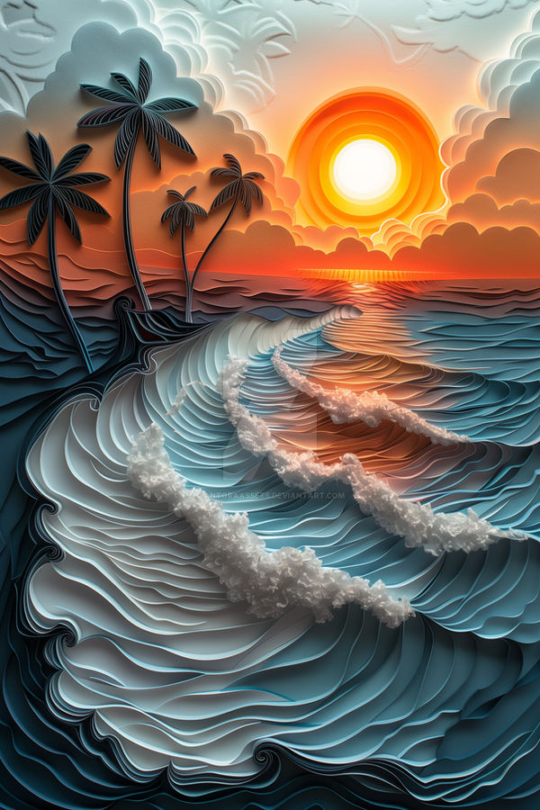 Papercut Deviantart The Papercut Sunset by AntoraAssets on DeviantArt