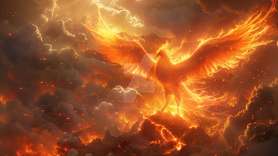Phoenix Pyre The Phoenix Ascending from the Pyre by AntoraAssets on DeviantArt