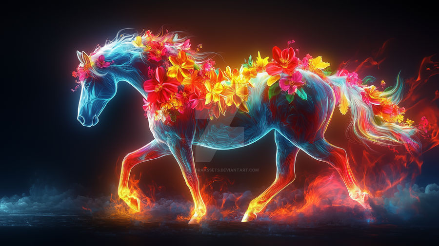 Neon Spring Theme The Neon Spirit of Spring by AntoraAssets on DeviantArt