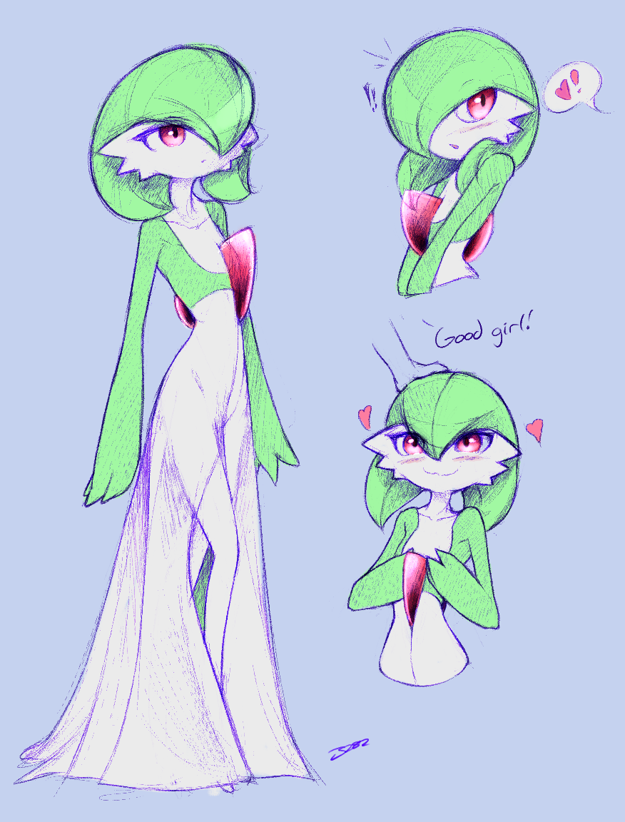 I Reblog and Draw — For @blueman282 Collab, gardevoir cosplay